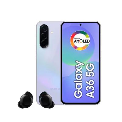 Smartphone Galaxy A36 5G Tela 6.7 128GB Câmera Tripla 50MP Galaxy Buds Core Bluetooth Samsung Preto