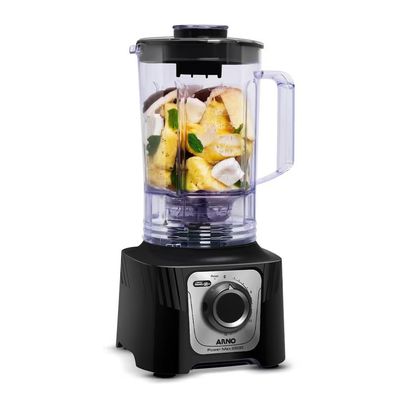 Liquidificador Power Max LN66 2200W 3,1L 15 Velocidades Arno Preto / 110V
