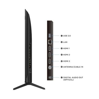 Smart TV 50 4K TCL P7L QLED Google TV 120Hz Dolby Vision Preto / Bivolt