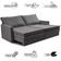 Sofá 3 Lugares Cama InBox Marselha II Retrátil Reclinável com Baú Revestimento Suede Velusoft 180cm Cinza