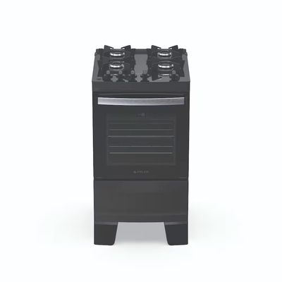 Fogão Agile Up Glass 4 Bocas com Mesa de Vidro e Acendimento Automático Bivolt Atlas Preto / Bivolt