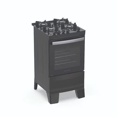 Fogão Agile Up Glass 4 Bocas com Mesa de Vidro e Acendimento Automático Bivolt Atlas Preto / Bivolt