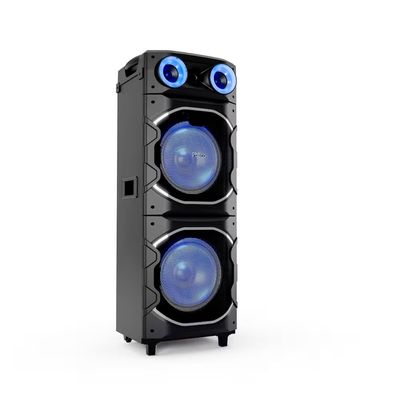 Torre de Som PCX26000 2600W Bluetooth Woofer Duplo 12 Flash Light Philco Preto / Bivolt