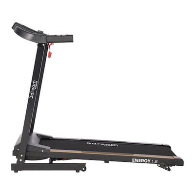Esteira Eletrônica Dream Energy 1.8 12 Programas Dobrável 110V Preto e Laranja / 110V