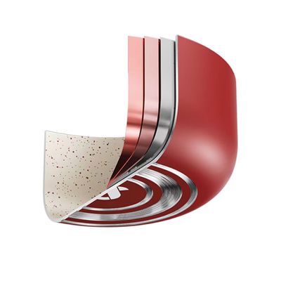 Frigideira Intense 24cm Alumínio Antiaderente Cabo Soft Touch Euro Home Vermelho