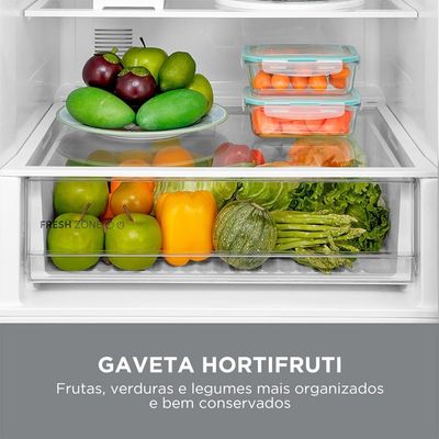 Geladeira Frost Free Inverse 416L Inverter Flexi-Volt Inox Bivolt Midea Inox / Bivolt