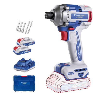 Parafusadeira de Impacto by TOTAL 20V Tramontina Azul