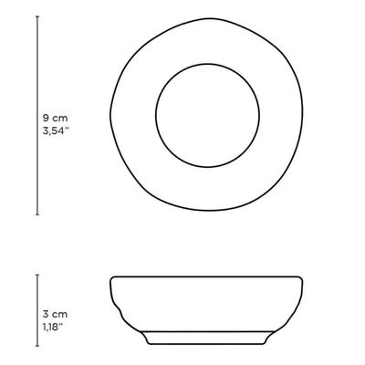 Ramequim Molho Shoyu 70ml Sushi Stoneware Greenery 9x3cm Porto Brasil Restaurante Japonês