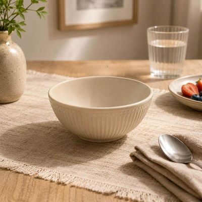 Jogo 36 Bowls Aveline Tigela Restaurante 12cm Bege Melamina Sopas Caldos Sobremesas