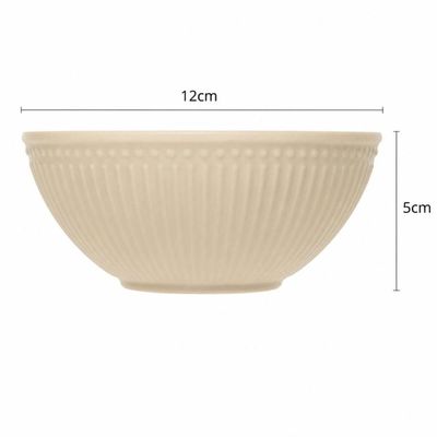 Jogo 36 Bowls Aveline Tigela Restaurante 12cm Bege Melamina Sopas Caldos Sobremesas