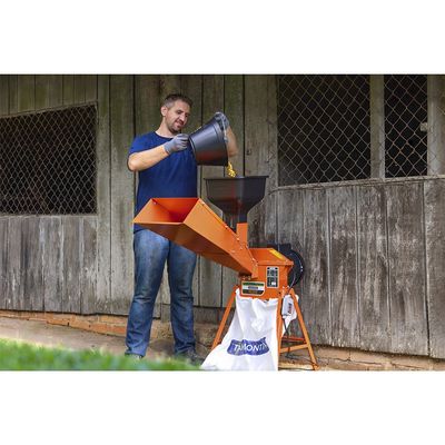 Triturador Elétrico TE25T Motor 2 hp Suporte Triangular e Saída Lateral Bivolt Tramontina Amarelo