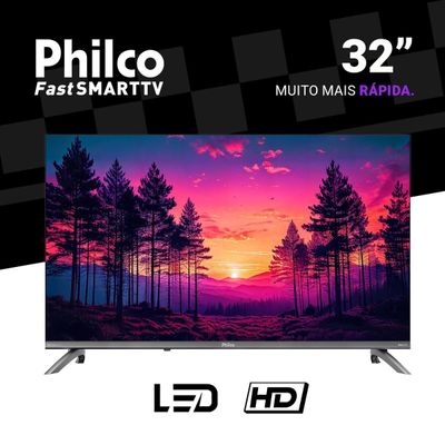 Smart TV 32" Philco Roku TV Dolby Audio HDR10 P32CRB Bivolt
