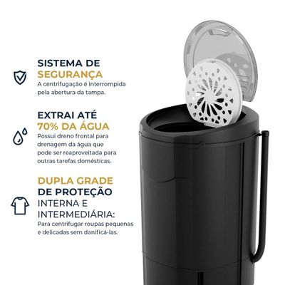 Centrífuga 15Kg Britânia Cesto Extragrande BCE15P 220V