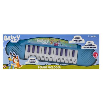 Kit Instrumento Musical Bluey Guitarra + Piano