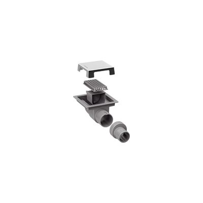 Ralo Neo Square Tramontina com Tampa em Aço Inox 10x10 cm
