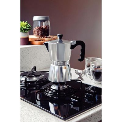 Cafeteira Expresso Italiana Tramontina em Alumínio com Cabo em Nylon 320 ml