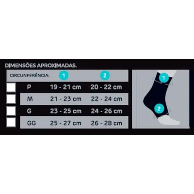 Tornozeleira de Compressão PRO N1 Sport Preto M