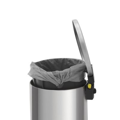 Lixeira com Pedal Tramontina Loop Aço Inox Polido 20 Litros