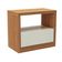 Mesa de Cabeceira em MDF 67 cm com 1 Gaveta TW140 Freijó/Off White Dalla Costa