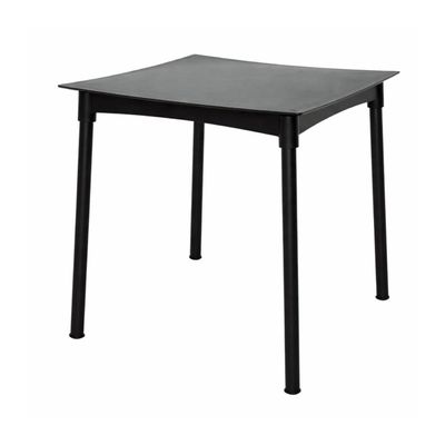 Mesa Tramontina Diana Preta 70cm em Polipropileno Pernas de Alumínio