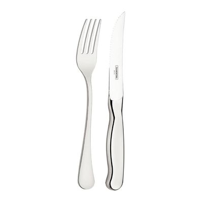 Jogo para Churrasco Tramontina Zurique em Aço Inox Facas Jumbo 12 Peças