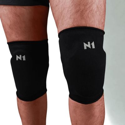 Joelheira Slide Ii Preto M  Knit 3D Espuma 12Mm Alta Proteção Impacto Conforto E Liberdade De Movimento Esportes Intenso