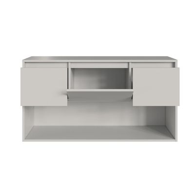 Gabinete de Banheiro Suspenso 110cm com 2 Gavetas Porta e Ni
