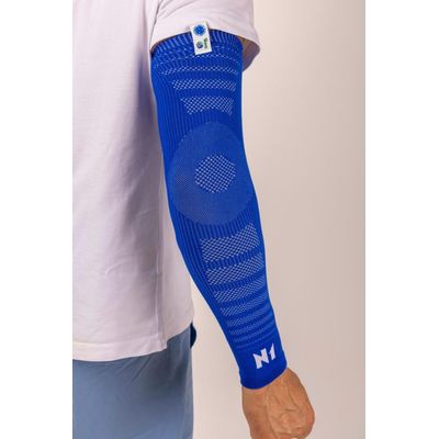 Protetor De Braço Azul M Licenciado Cruzeiro Conforto E Resistência Uso Diário N1 Sport