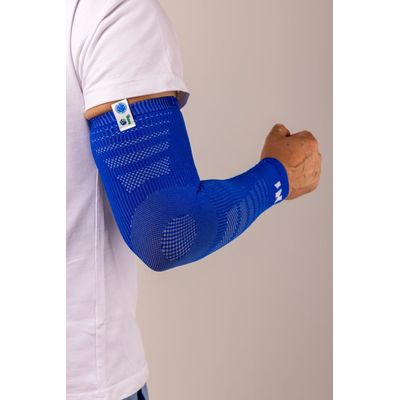 Protetor De Braço Azul M Licenciado Cruzeiro Conforto E Resistência Uso Diário N1 Sport