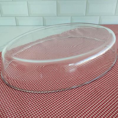 Assadeira Forma Travessa Grande de Vidro Temperado Oval 3,2 Transparente