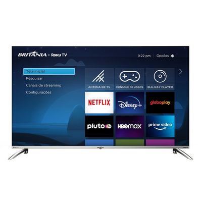 Smart TV 50” Britânia 4K Led BTV50G7PR2CSBL Dolby Audio Bivolt