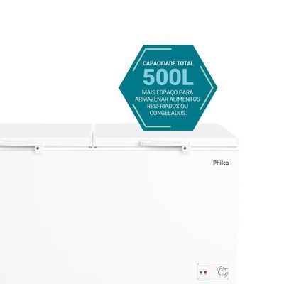 Freezer Horizontal Philco 2 em 1 500L PFH520B 220V