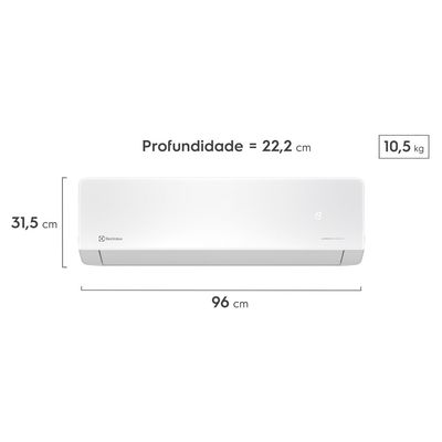 Ar-condicionado Split Electrolux MaxComfort Full Inverter Quente/Frio 23.000 BTUs (NI24R/NE24R) 220V