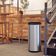 Lixeira Inox Tramontina Piemonte 40 L Acetinada e Tampa Basculante Preta Polipropileno