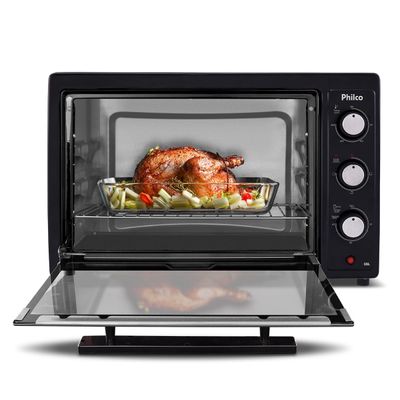Forno Elétrico Philco 38L Preto Dupla Resistência PFE42P 220V