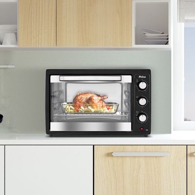 Forno Elétrico Philco 38L Preto Dupla Resistência PFE42P 220V