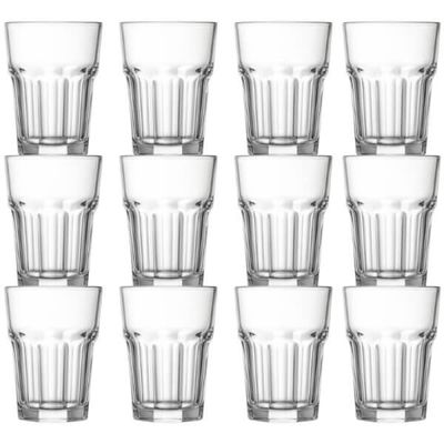 Jogo 12 Copos 360ml Vidro Transparente para Suco Água Refrigerantes Disul