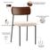 Kit 02 Cadeiras Estofadas Para Sala De Jantar Melina L02 Couríssimo Marrom Suede Bege - Lyam Decor