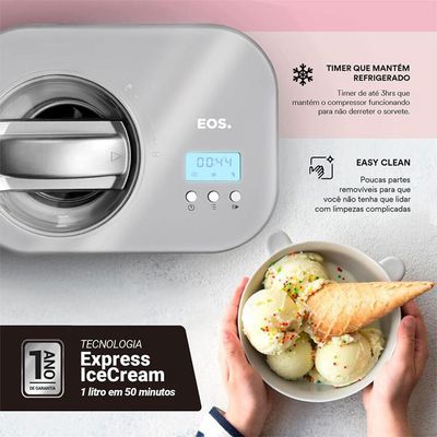 Sorveteira Expressa EOS ESO02S Prata / 110v
