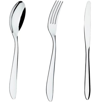 Faqueiro 36 pçs Faca Ponta Redonda Garfo Colher de Sopa Inox Bellagio Brinox Talheres de Mesa