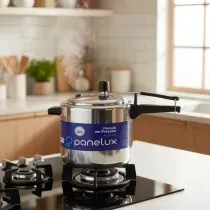 Panela de Pressão Panelux Classic Polida Prata 4,5L