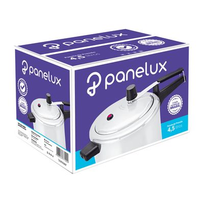 Panela de Pressão Panelux Classic Polida Prata 4,5L