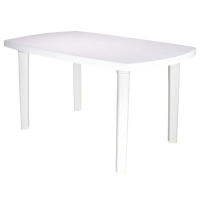 Mesa Tramontina Camboriú Branca 136x84 cm em Polipropileno