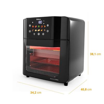 Air Fryer Oven Philco 15L Redstone 10 Funções PAF15C 220V