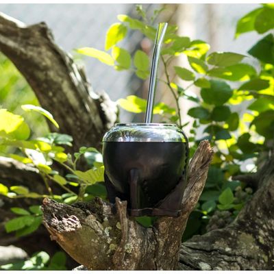 Bomba De Chimarrão Ferro Bomba Para Mate Inteira Lisa Prata