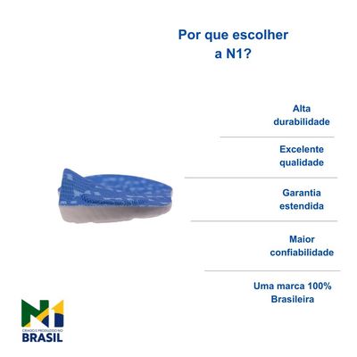 N1 Sport Par Palmilha Ortopédica Anatômica 43 44 Pisada Pron