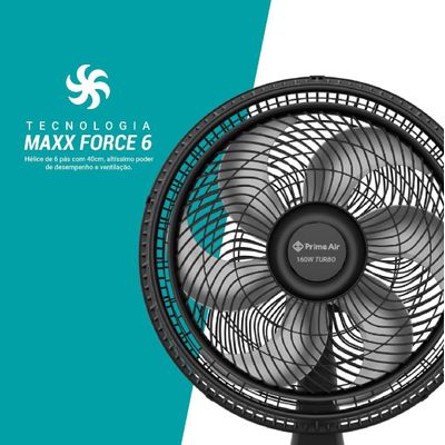 Ventilador Coluna Prime Air Silencioso 160W AVCE02 220V