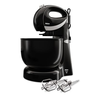 Batedeira Philco Portátil 4L 500W 4 Velocidades PBT50A 220V