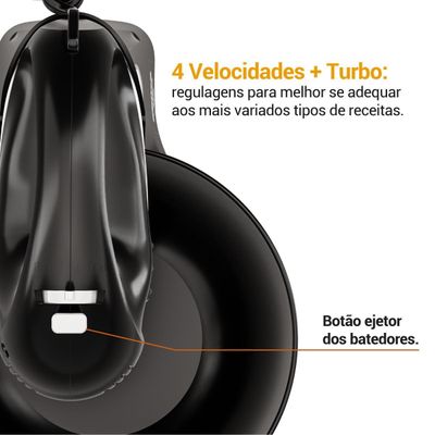Batedeira Philco Portátil 4L 500W 4 Velocidades PBT50A 220V
