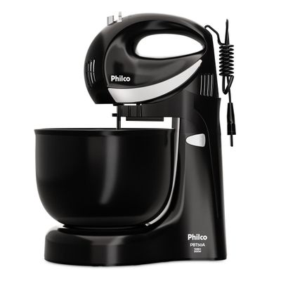 Batedeira Philco Portátil 4L 500W 4 Velocidades PBT50A 220V